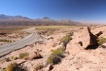 A winding Atacama desert road